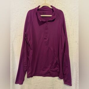 Mountain Hardwear Quarter Zip Jacket Womens M Purple Lightweight Hiking Outdoor
